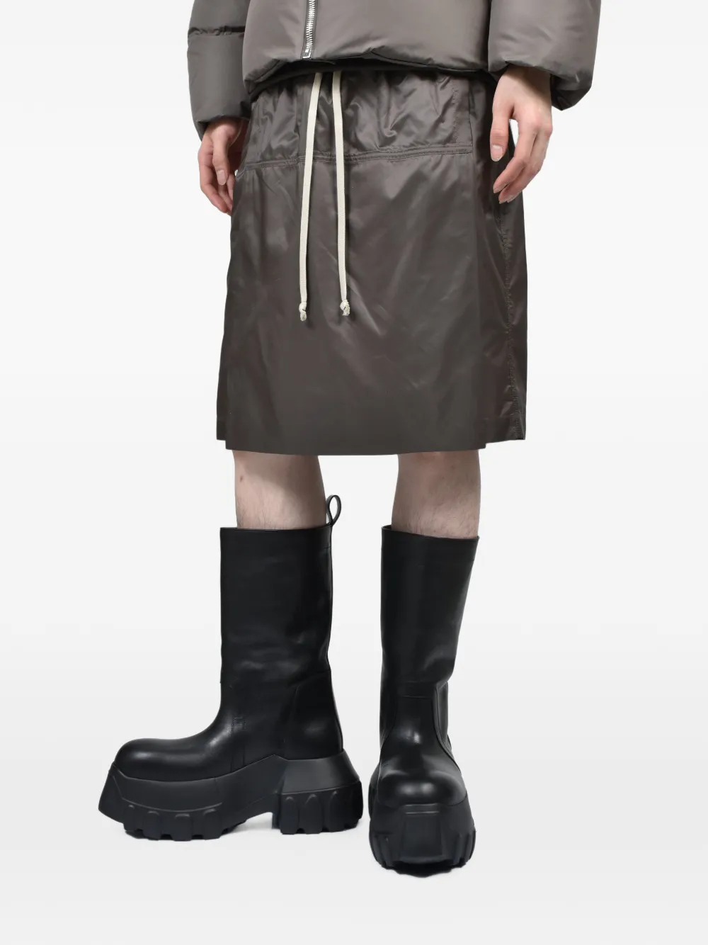 Moncler Kiltshorts met gelaagd detail Grijs