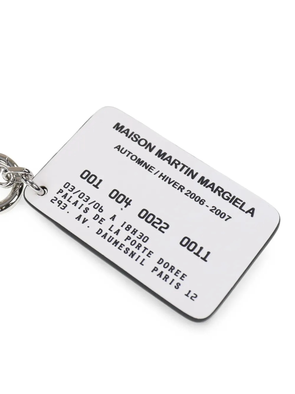 Maison Margiela Sleutelhanger met pasjeshouder Zilver