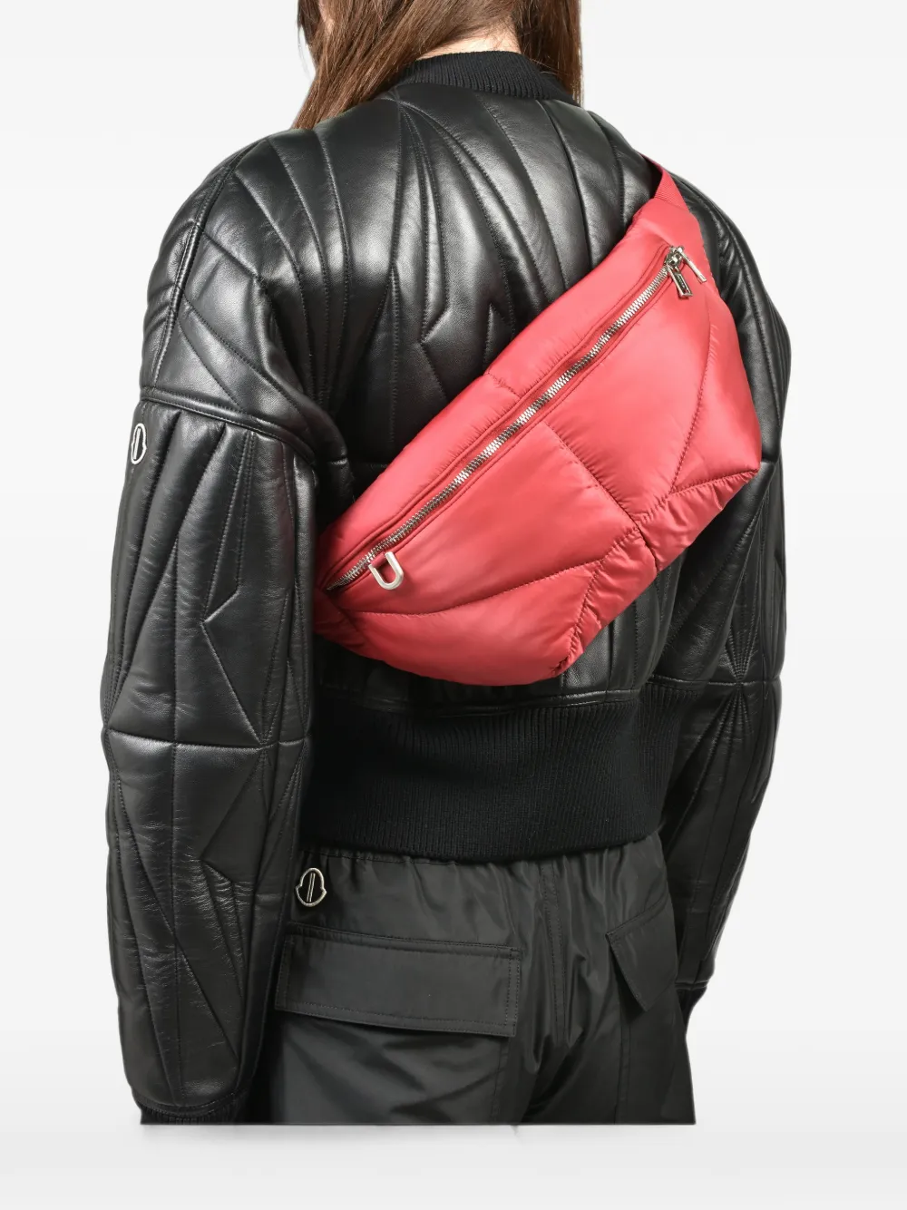 Moncler x Rick Owens gewatteerde heuptas Roze