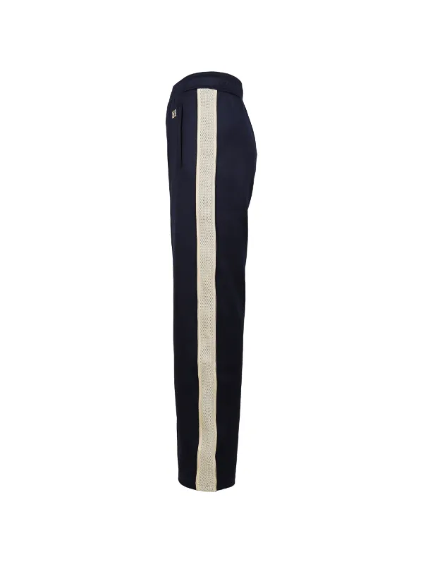 Wales Bonner Motion Track Logo-embroidered Side-stripe Track Pants in Blue