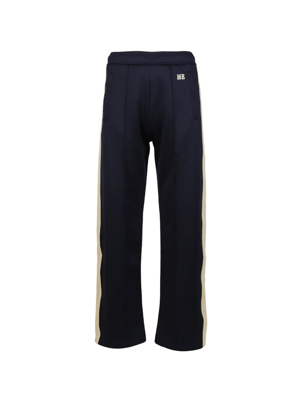 Wales Bonner Motion Track Logo-embroidered Side-stripe Track Pants in Blue, view 2