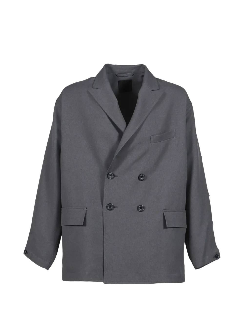 DAIWA PIER39 double-breasted flap-pocket blazer - Grau