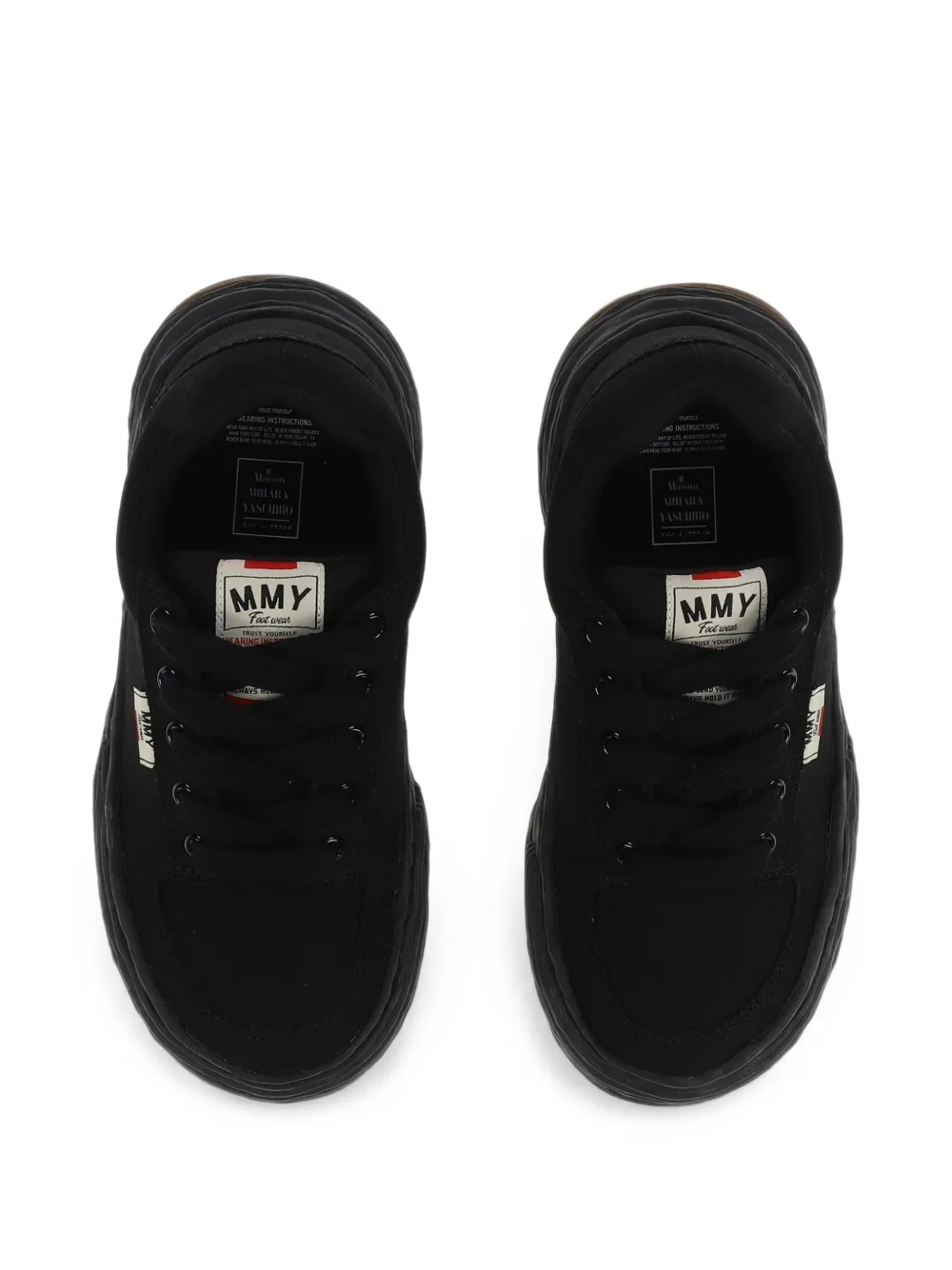 Maison MIHARA YASUHIRO Oliver lace-up sneakers Zwart