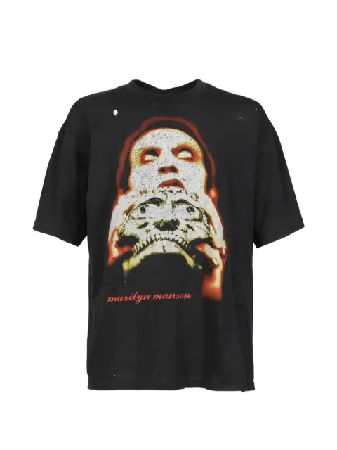 Earthling Collective graphic-print distressed T-shirt