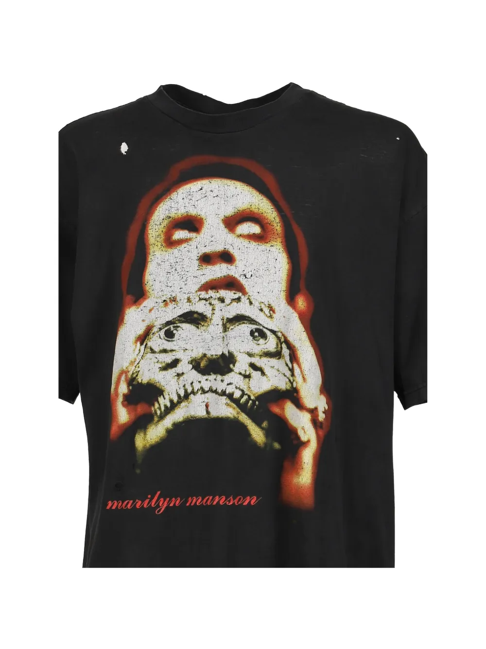 Earthling Collective graphic-print distressed T-shirt - Schwarz