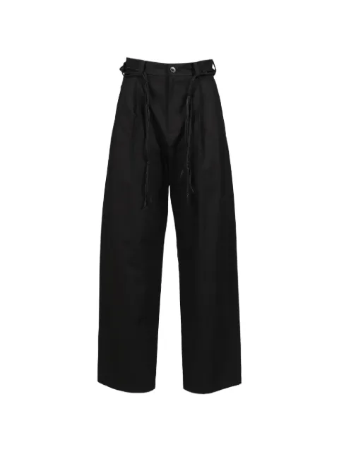 Hyein Seo macramé-belt wide-leg trousers