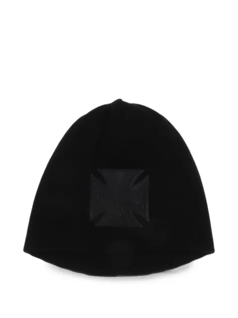 VETEMENTS cross-patch beanie hat