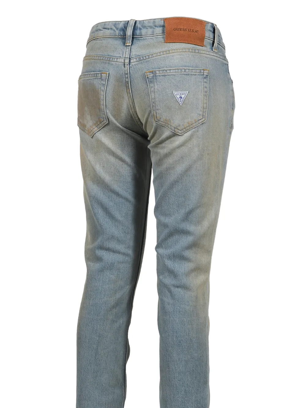 GUESS USA distressed skinny jeans Blauw