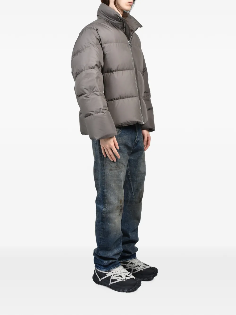 Moncler Cyclopic gewatteerd donsjack Grijs