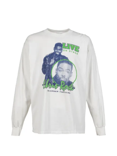 Earthling Collective Chris Rock vintage graphic-print long-sleeve T-shirt