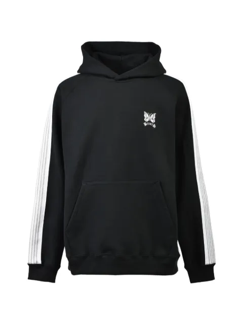 BREATH logo-embroidered side-stripe hoodie