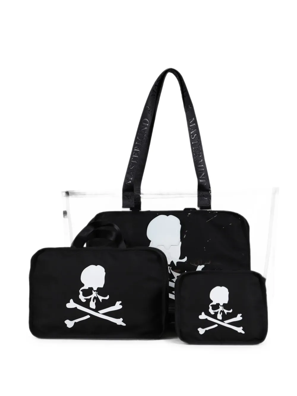 Mastermind Japan skull-print tote bag Beige