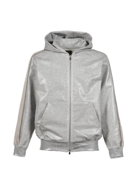 Needles coated butterfly-embroidered hoodie