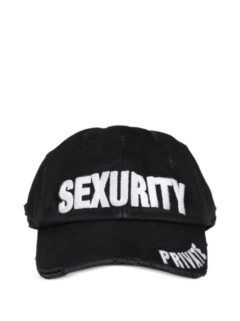PROTOCOL INDEX distressed embroidered cap