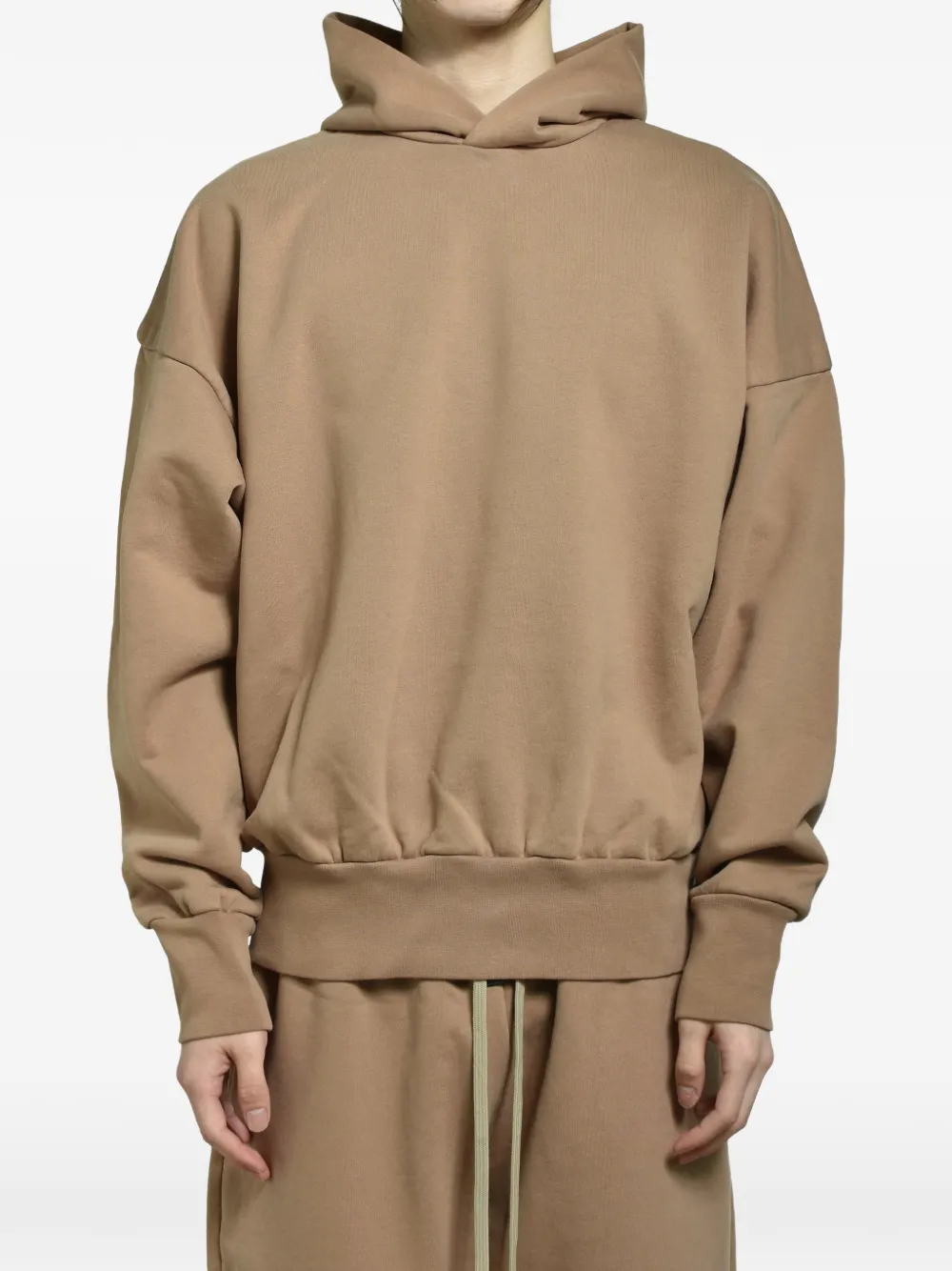 Fear Of God drop-shoulder balloon hoodie - Nude