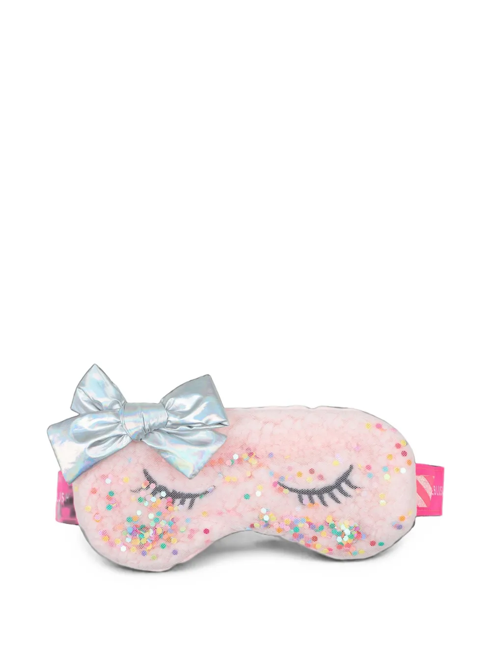 Billieblush bow-embellished sequin-detailed sleep mask Roze
