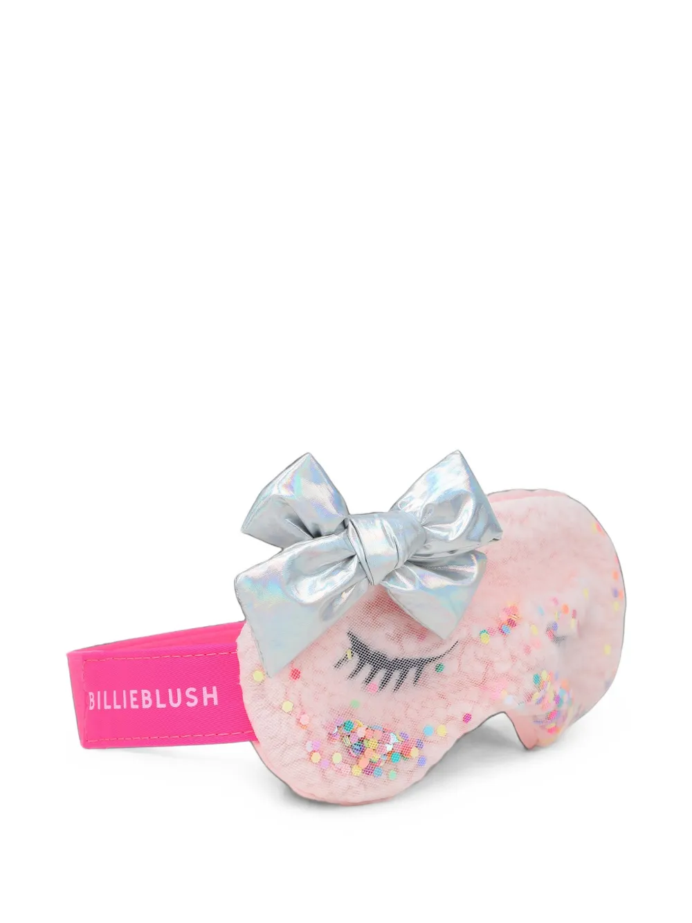 Billieblush bow-embellished sequin-detailed sleep mask Roze