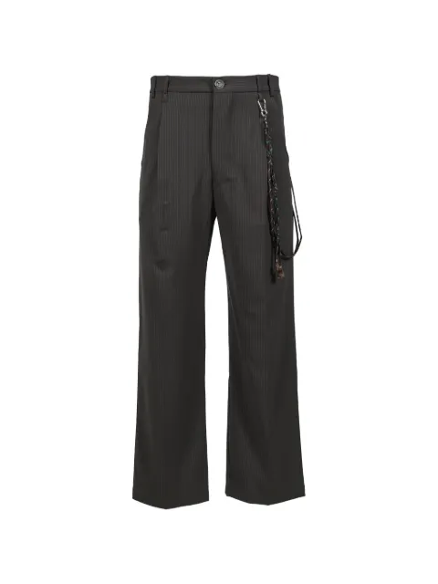 Song For The Mute pinstripe pleated trousers