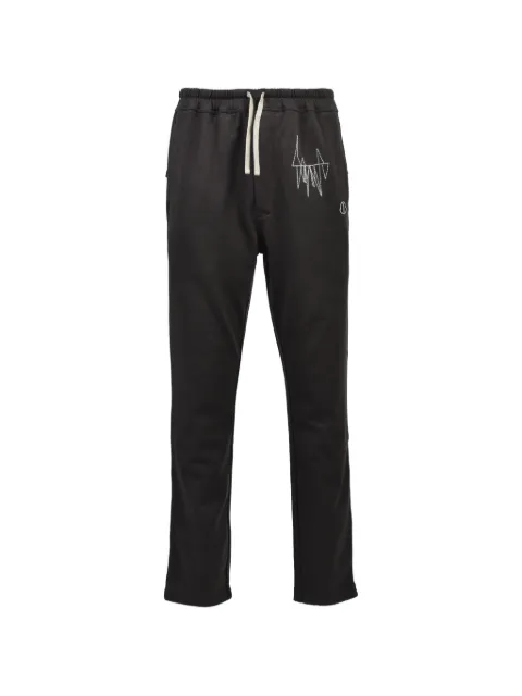 Moncler x Rick Owens Jogger embroidered tapered-leg trousers
