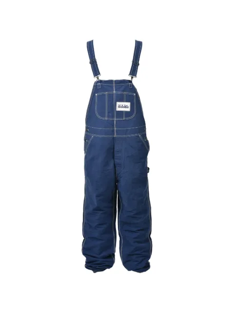 Napa By Martine Rose logo-patch contrast-stitch overalls