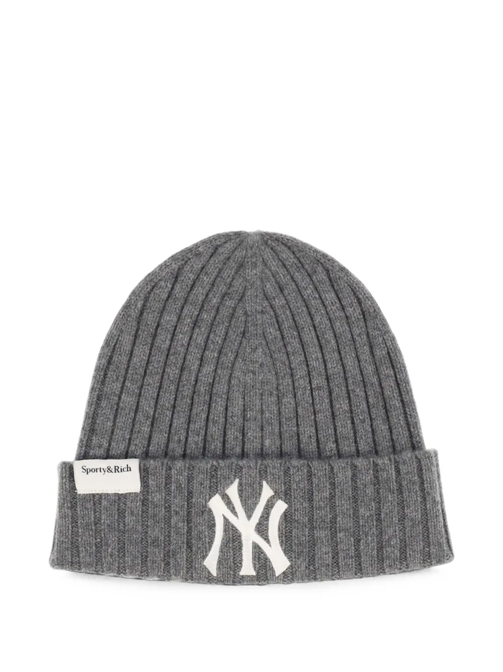 Sporty & Rich x NY Yankees Heritage Serif beanie hat - Grigio