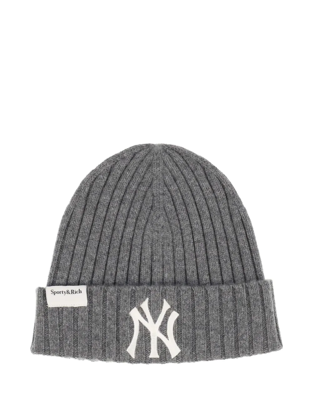 Sporty & Rich x NY Yankees Heritage Serif beanie hat - Grigio