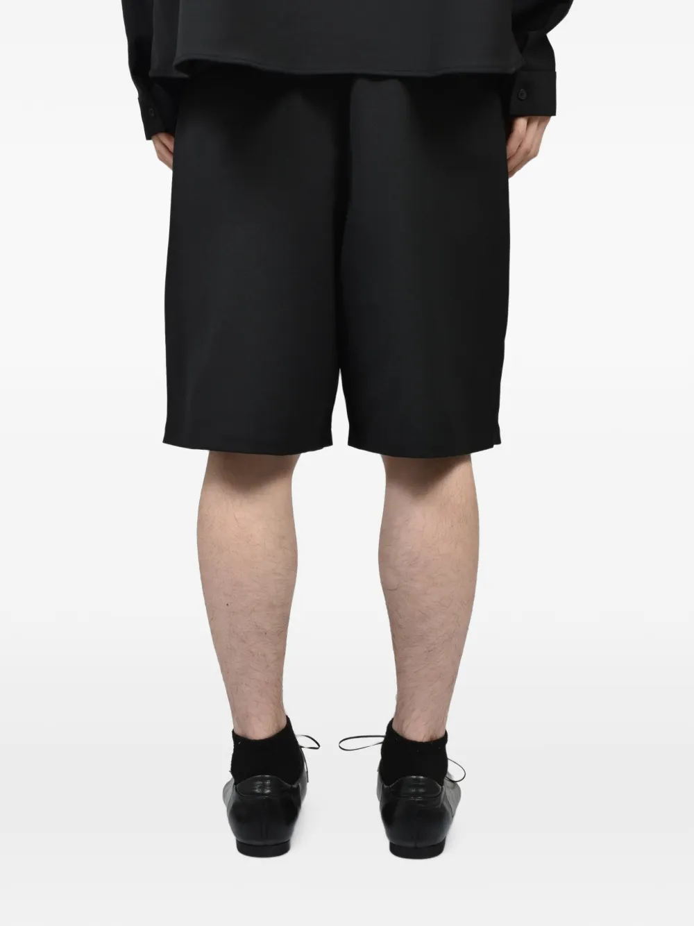ENTIRE STUDIOS Geplooide shorts Zwart