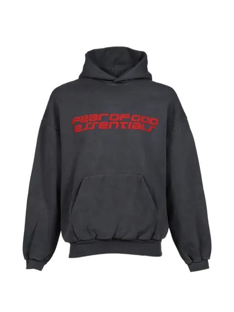 ESSENTIALS logo-print cotton hoodie