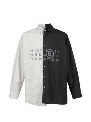 MM6 Maison Margiela バイカラーシャツ | ホワイト | FARFETCH JP