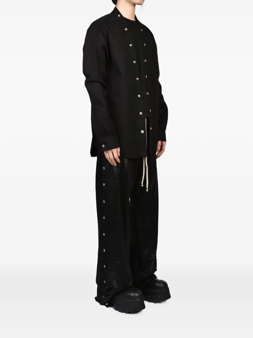 Rick Owens DRKSHDW Larry overhemd met V-hals Zwart