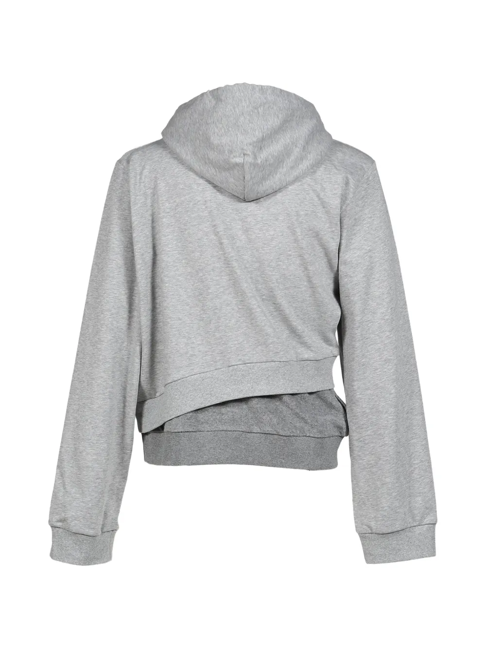 Natasha Zinko Asymmetrische gelaagde hoodie Grijs