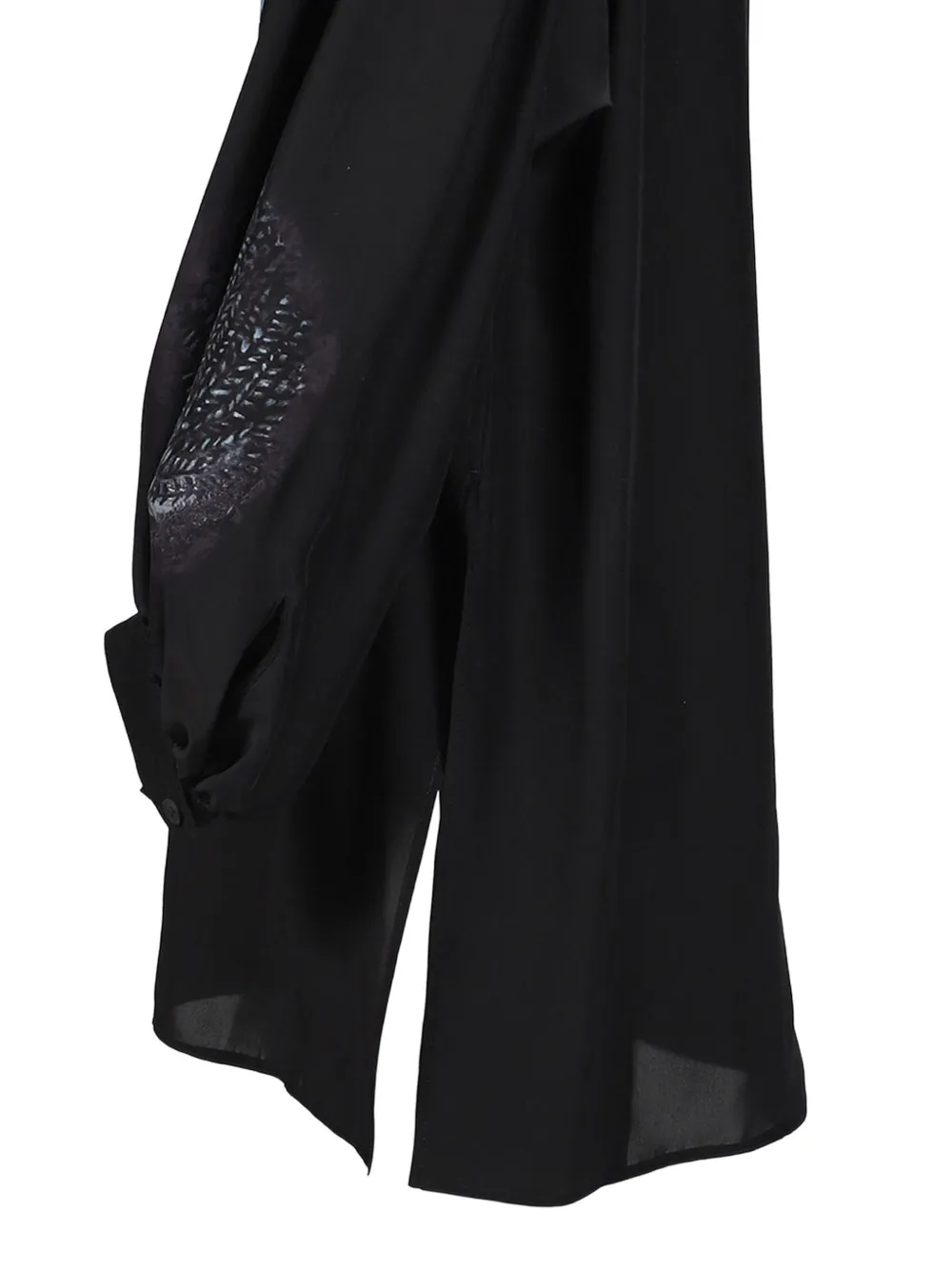 Yohji Yamamoto Overhemd met print Zwart