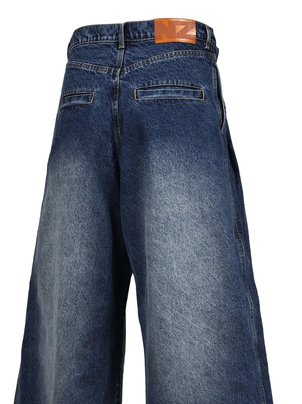 Natasha Zinko Jeans met wijde pijpen Blauw