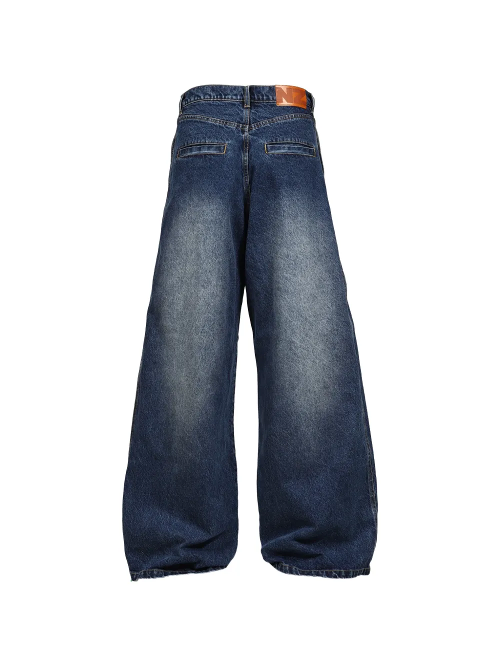 Natasha Zinko Jeans met wijde pijpen Blauw
