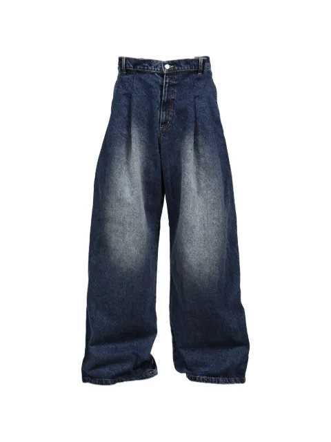 Natasha Zinko pleated wide-leg jeans