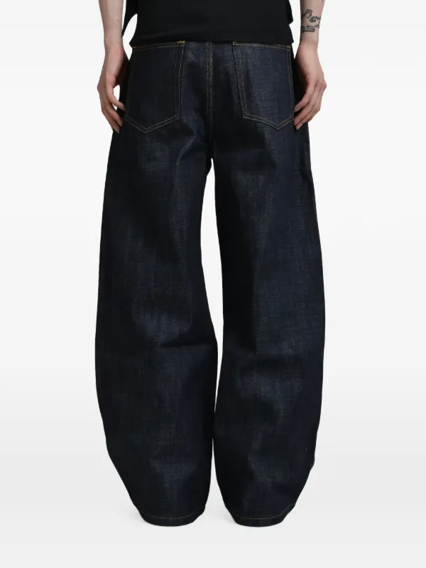 NO/FAITH STUDIOS Raw Japanese loose-fit Jeans | Blue | FARFETCH