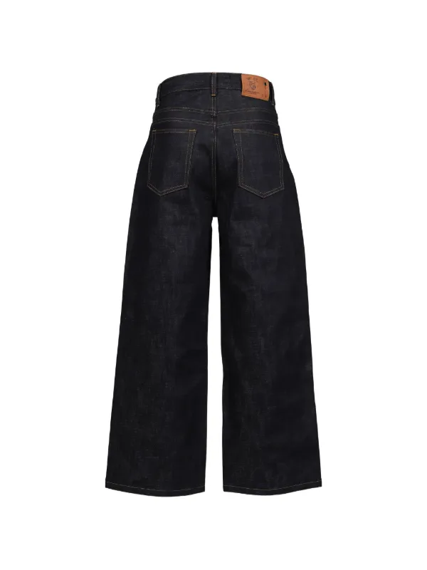 NO/FAITH STUDIOS Raw Japanese loose-fit Jeans | Blue | FARFETCH AO