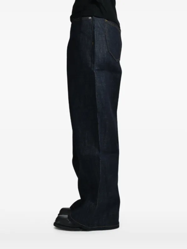 NO/FAITH STUDIOS Raw Japanese loose-fit Jeans | Blue | FARFETCH