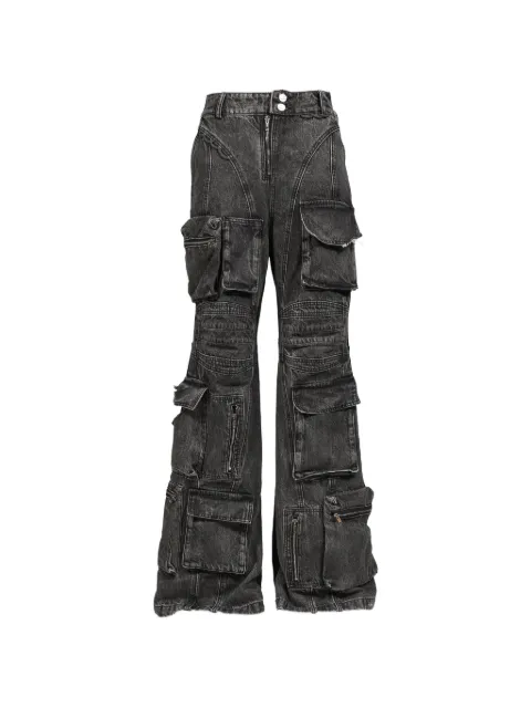 Natasha Zinko multi-pocket wide-leg jeans