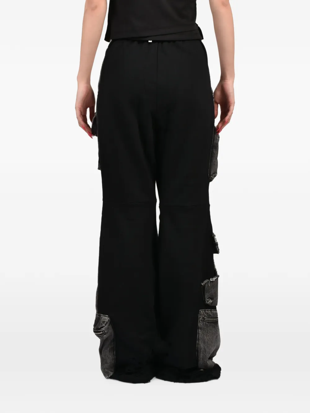 Natasha Zinko Jeans met wijde pijpen Zwart