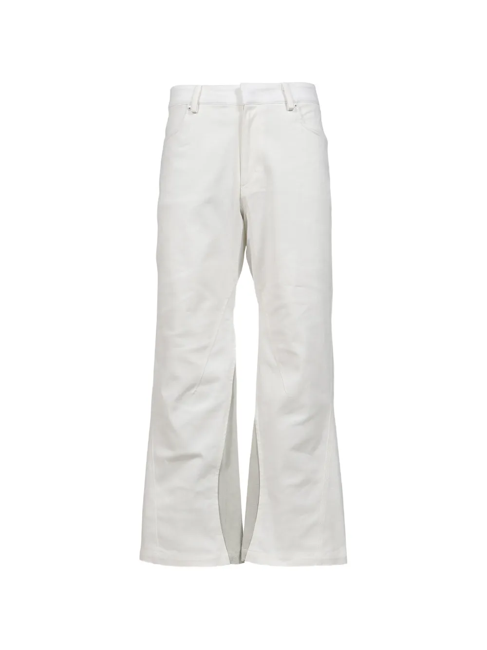 XLIM concealed-fastening straight-leg trousers - Weiß