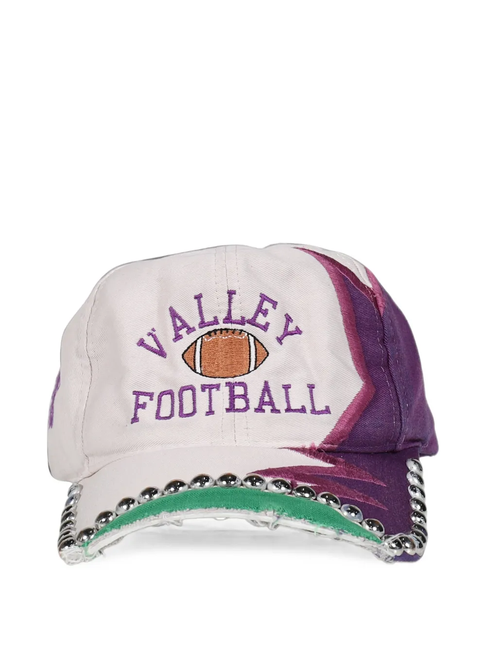 Joshua J. Scrap Cap stud-embellished baseball cap - Bianco