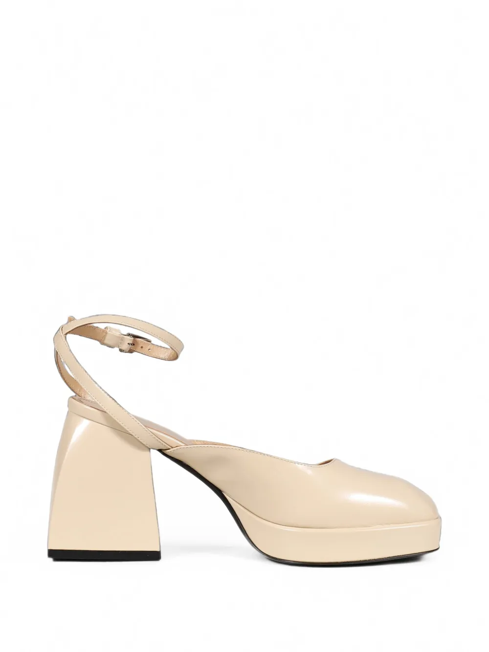 Nodaleto Bulla 90 platform pumps Beige