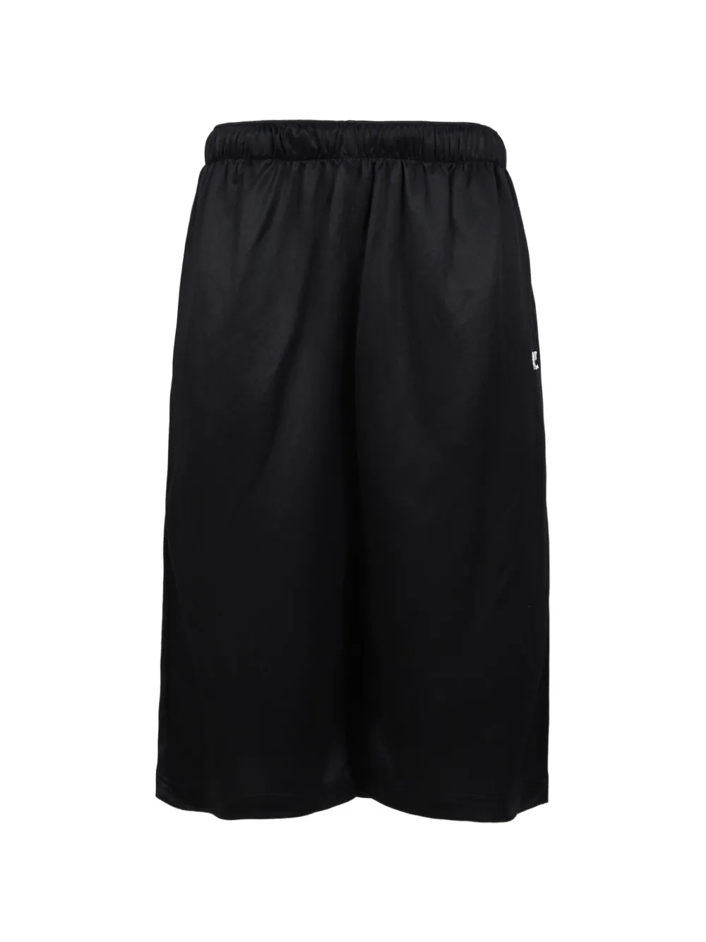 Courrèges back-panel jersey shorts - Nero