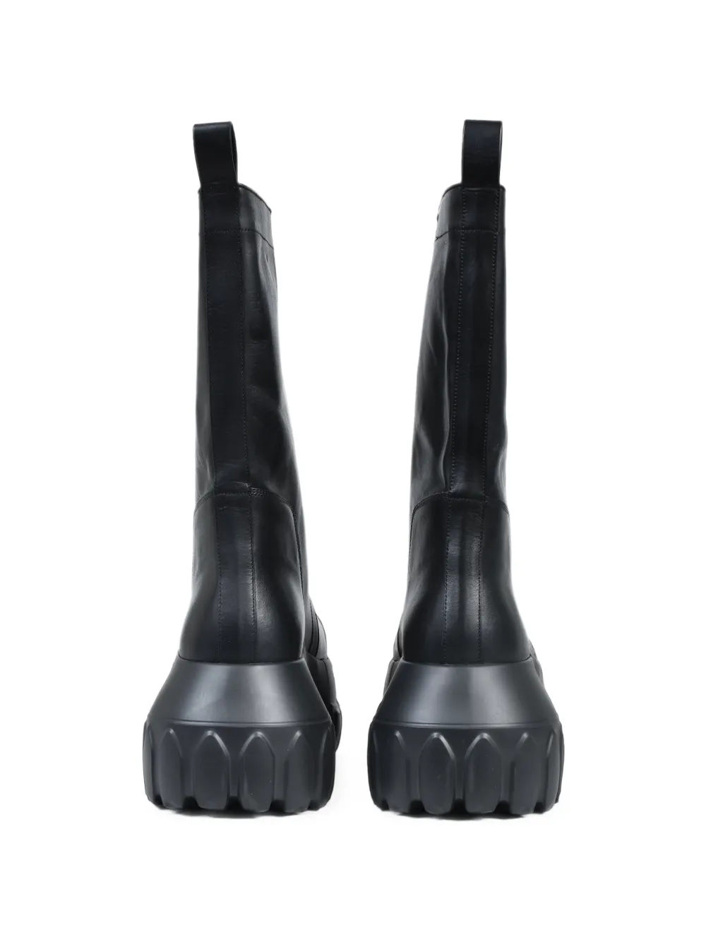 Rick Owens Mega Tractor leather boots Zwart