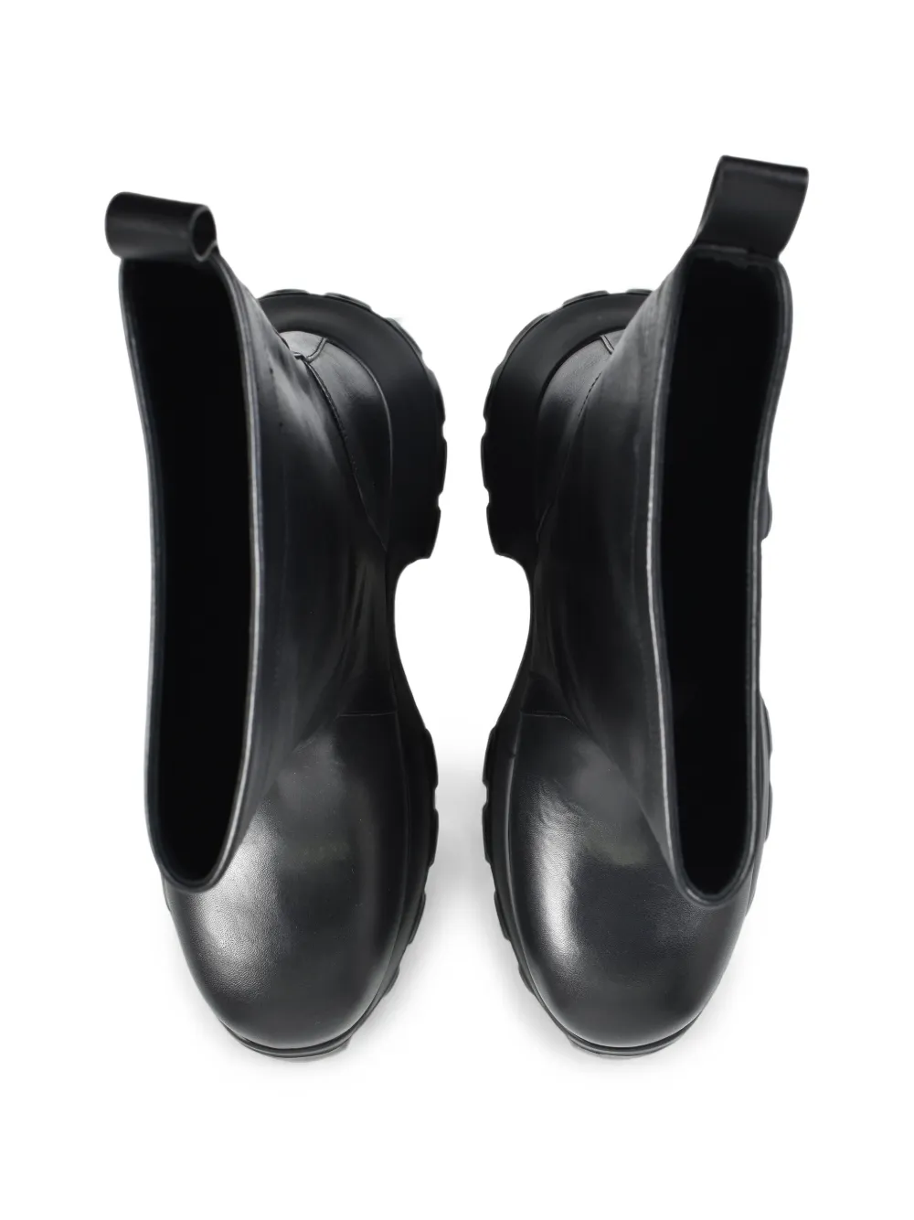 Rick Owens Mega Tractor leather boots Zwart