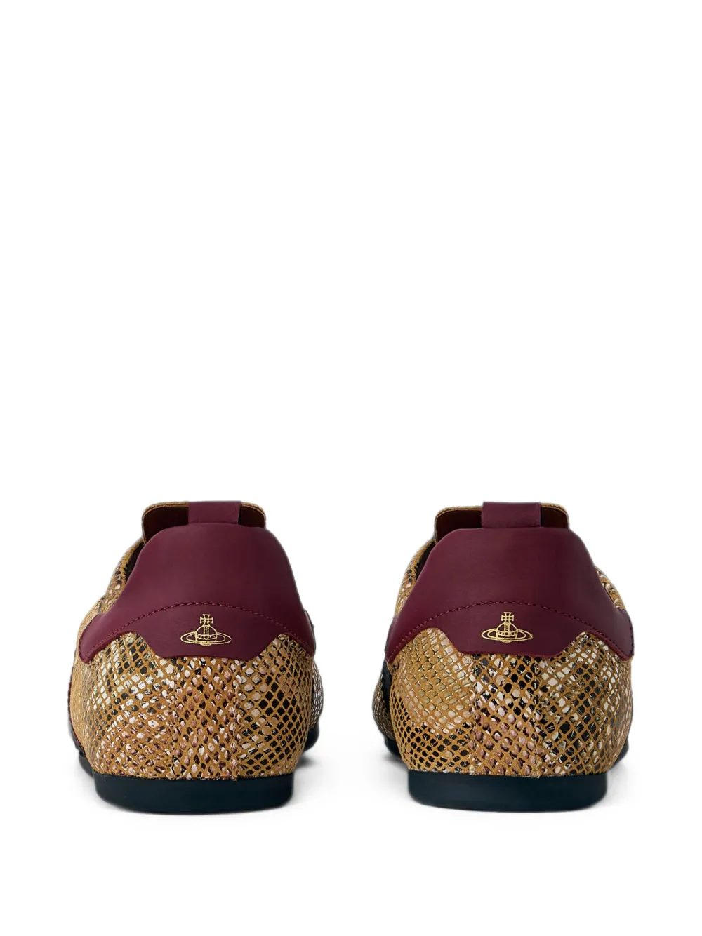 Vivienne Westwood Drunken textured stripe-detail sneakers Beige