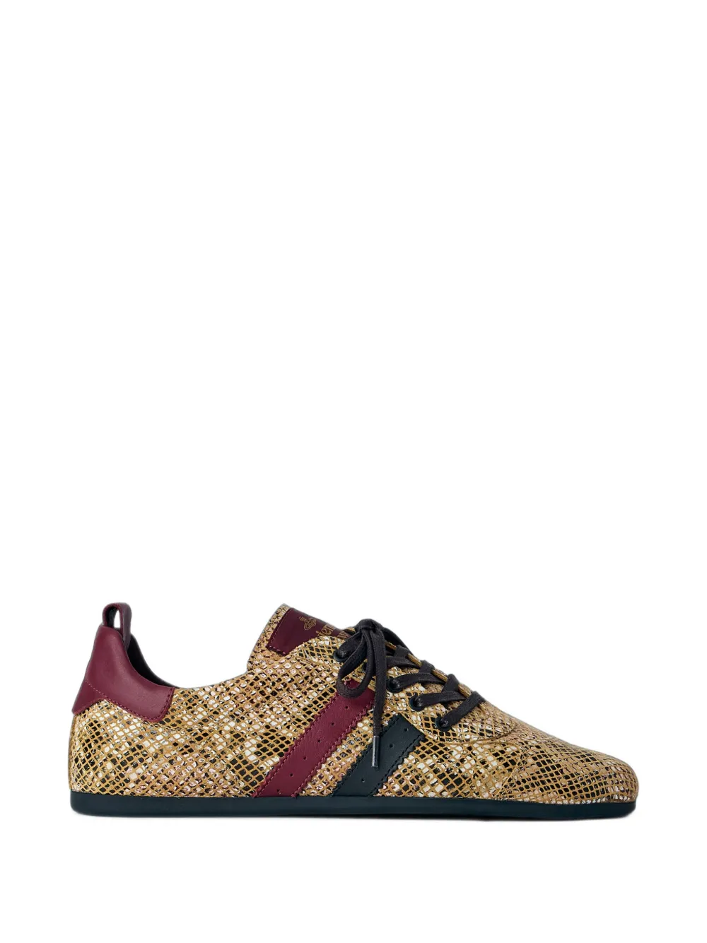 Vivienne Westwood Drunken textured stripe-detail sneakers Beige