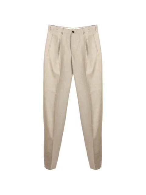 Incotex mélange-effect slim-fit trousers