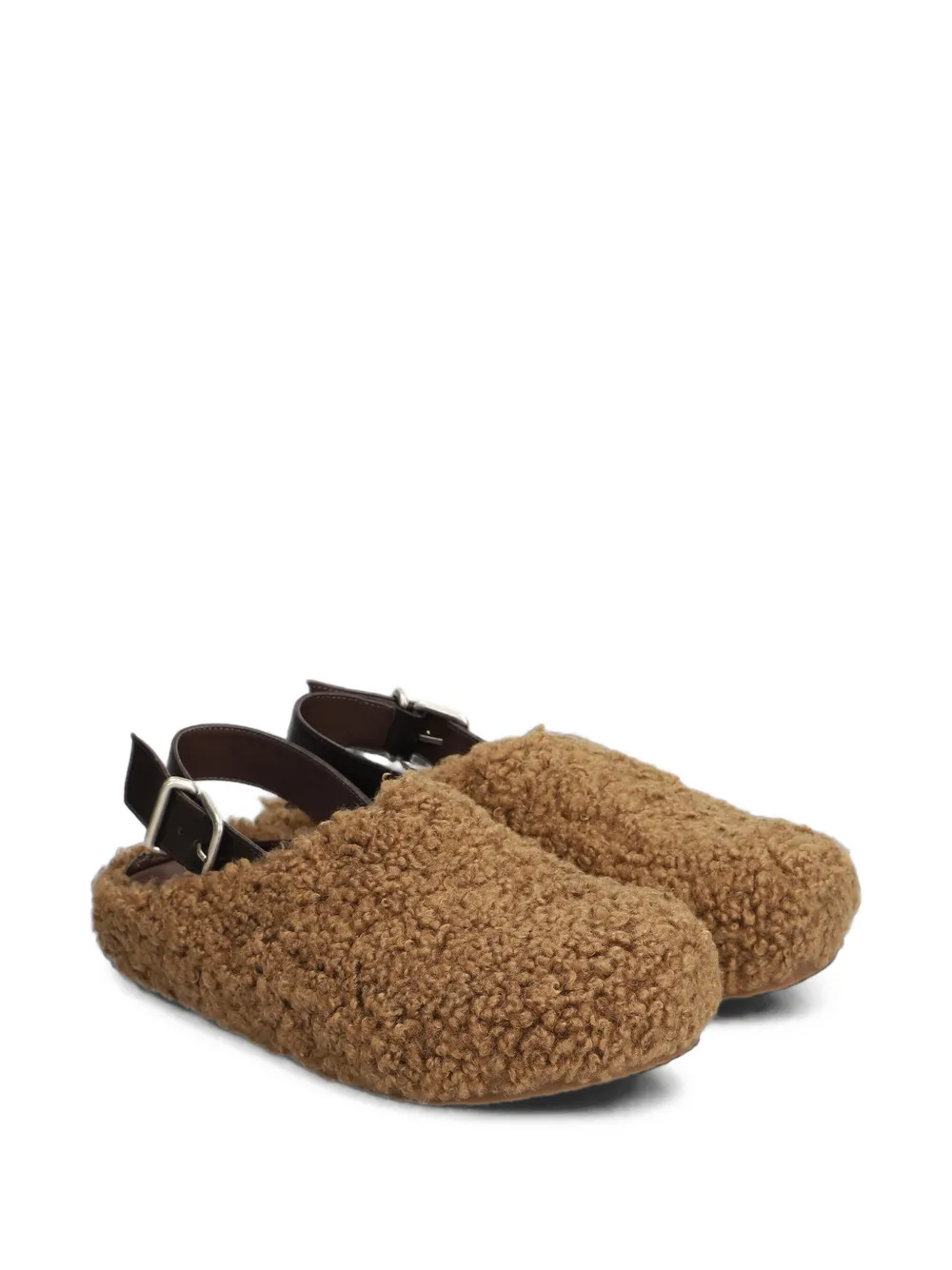 Vic Matie Boho Teddy shearling-effect slippers Bruin